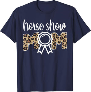 Horse Show Mom Equestrian Mom Of Horseback Rider T-Shirt - T-Shirt | Navy