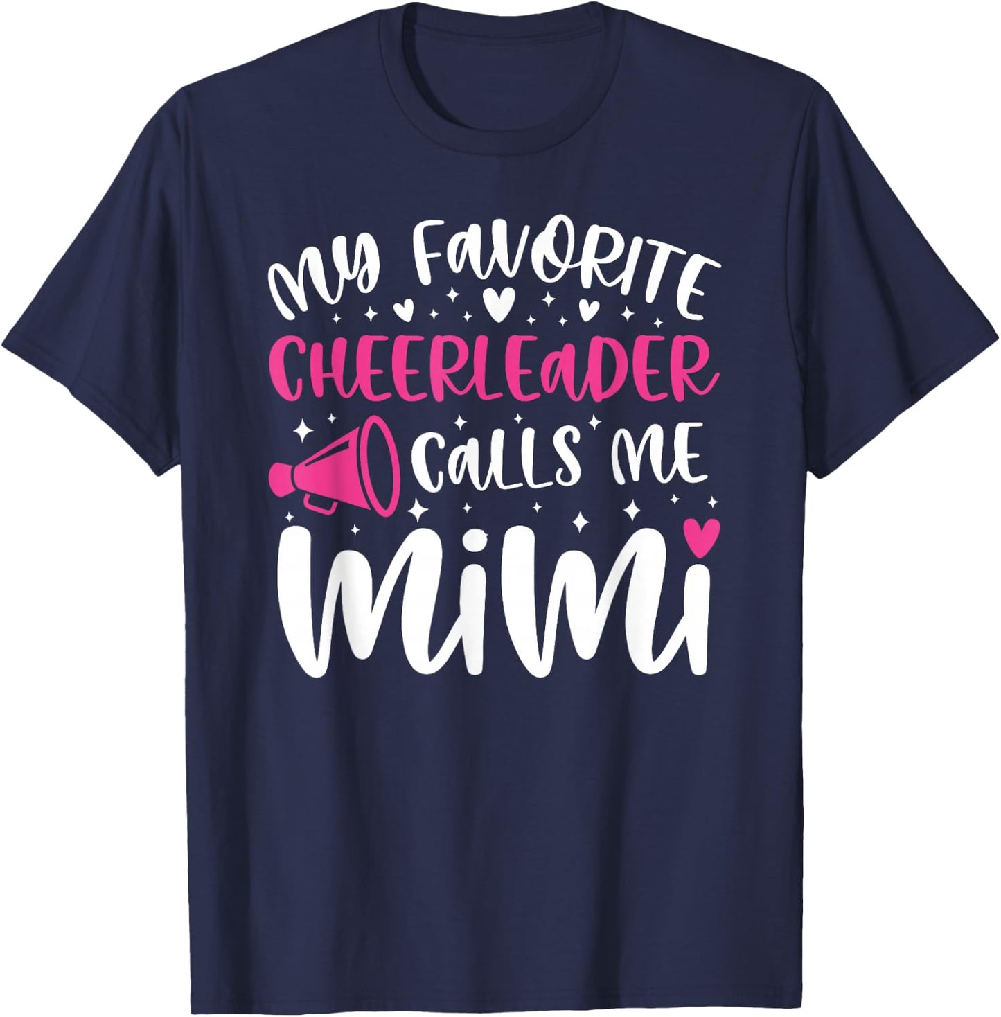 Proud Cheer Mimi Grandma Of A Cheerleader Mimi T-Shirt - T-Shirt | Navy