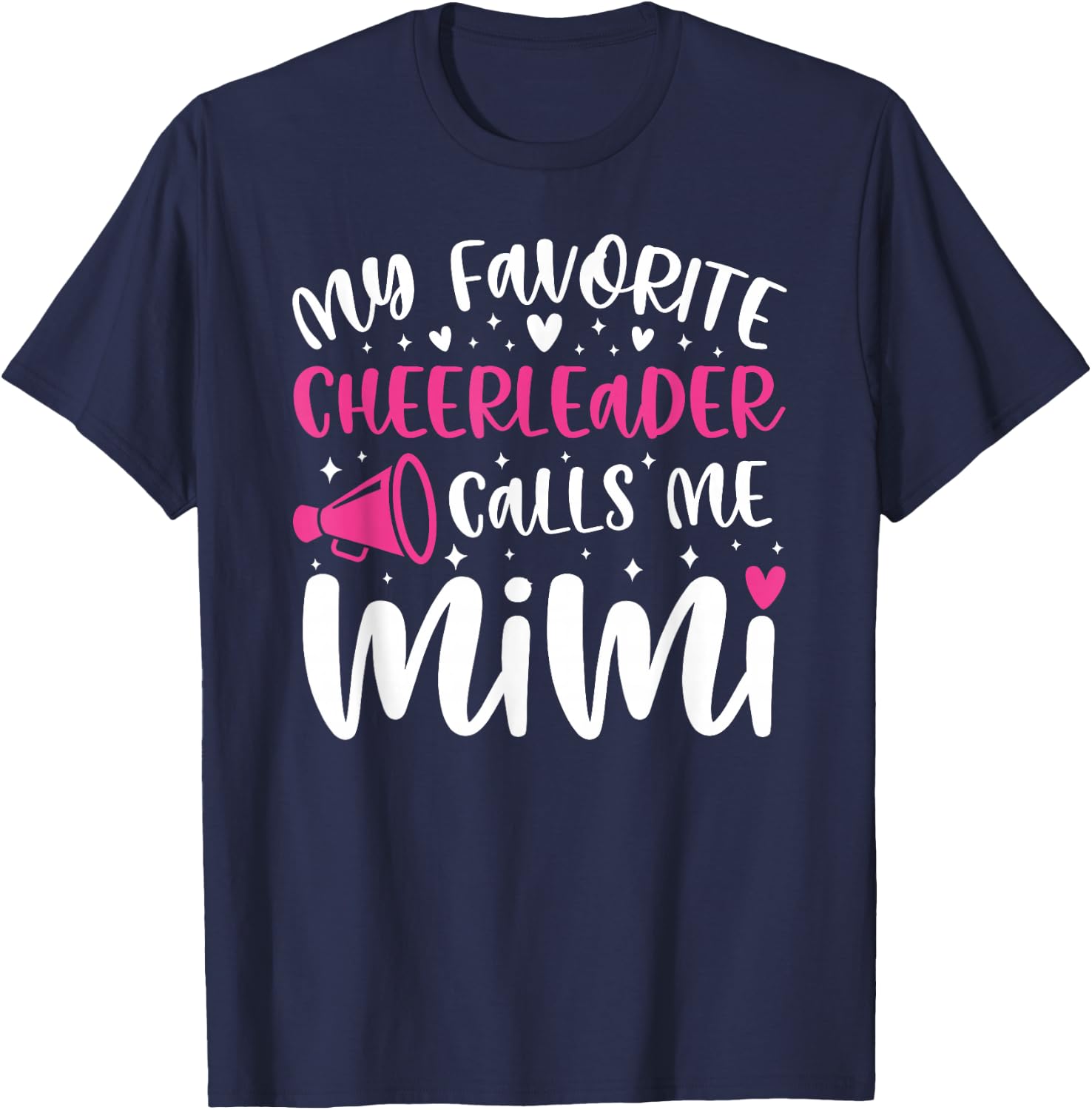 Proud Cheer Mimi Grandma Of A Cheerleader Mimi T-Shirt - T-Shirt | Navy