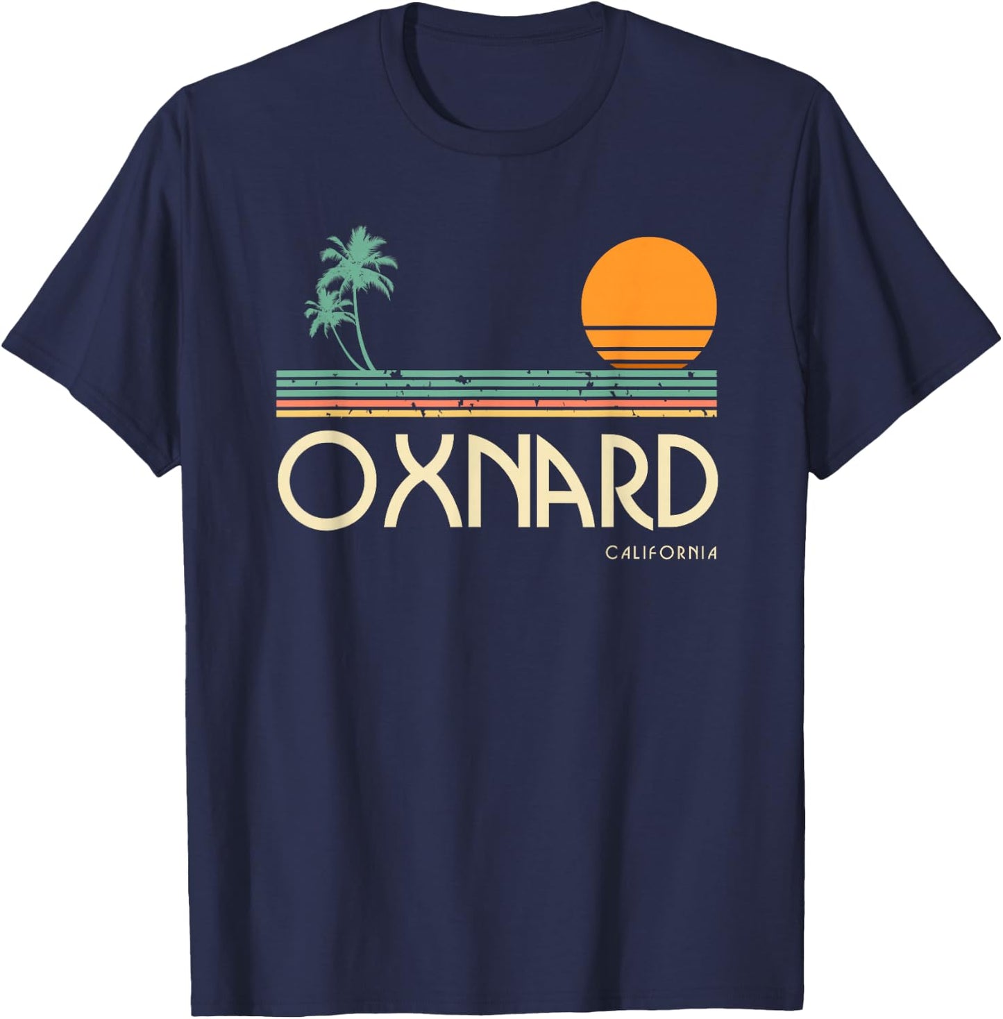 Vintage Oxnard California T-Shirt - T-Shirt | Navy