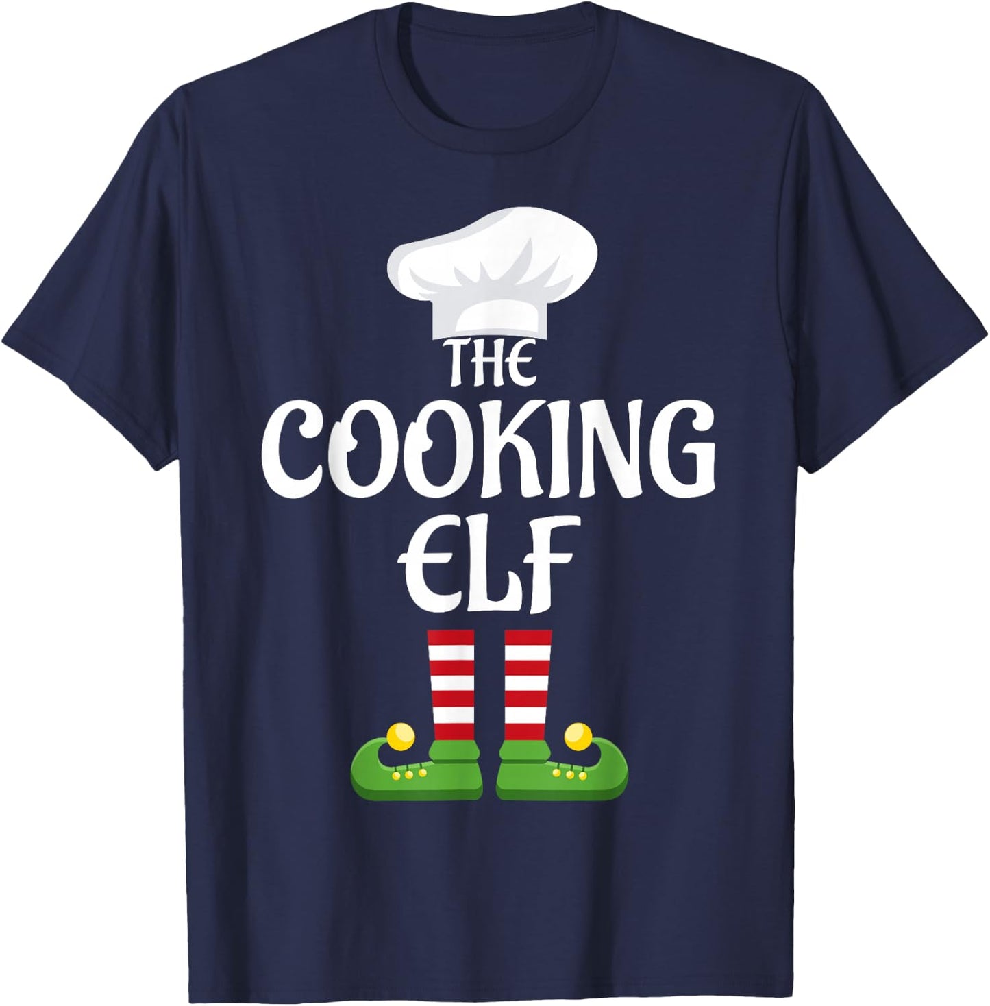 Cooking Elf Family Matching Group Christmas T-Shirt - T-Shirt | Navy