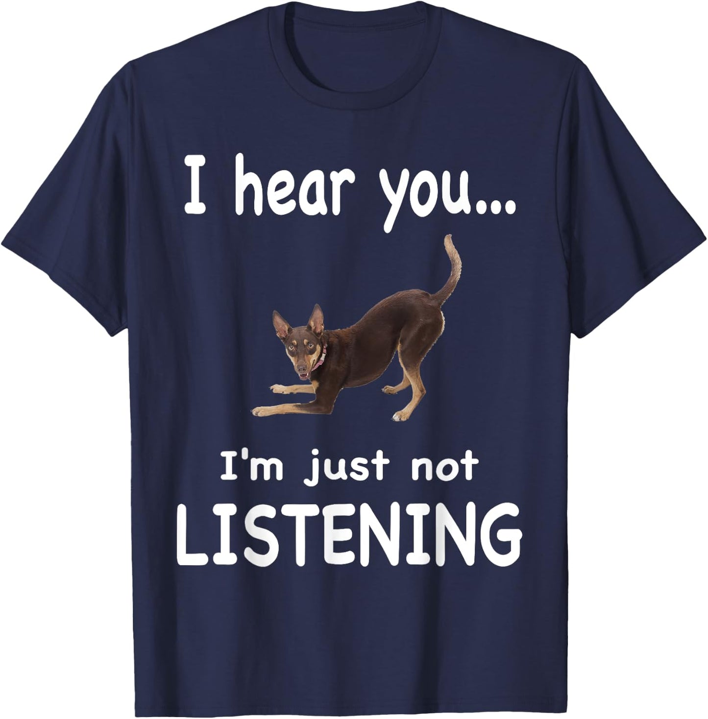 Kelpie Dog - Kelpie Men Women T-Shirt - T-Shirt | Navy