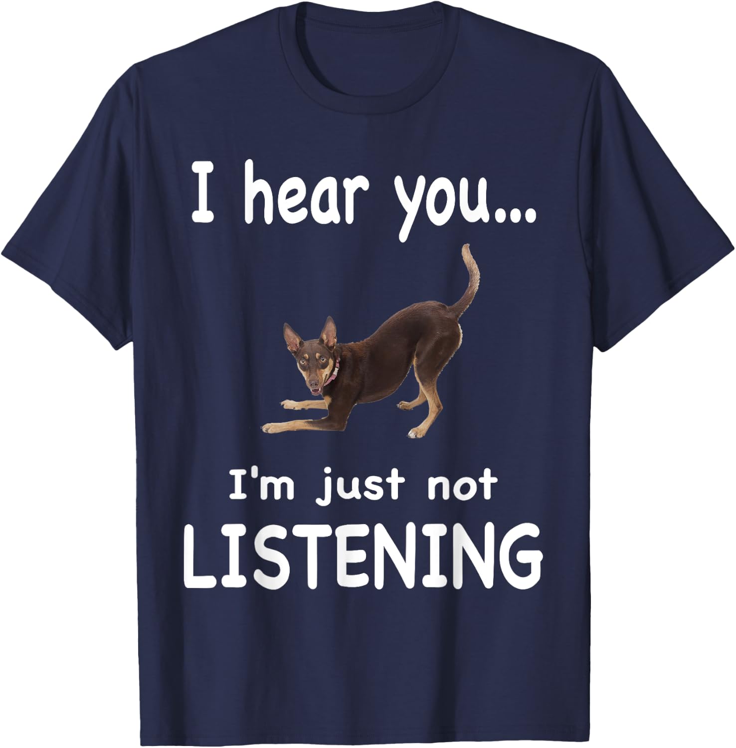 Kelpie Dog - Kelpie Men Women T-Shirt - T-Shirt | Navy