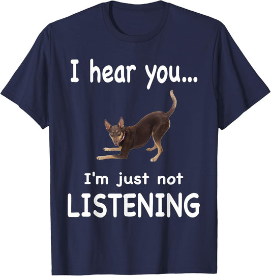 Kelpie Dog - Kelpie Men Women T-Shirt - T-Shirt | Navy