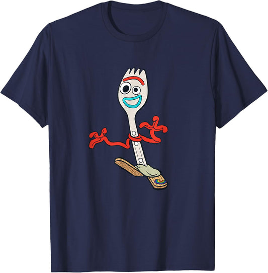 Disney Pixar Toy Story 4 Forky Running T-Shirt - T-Shirt | Navy