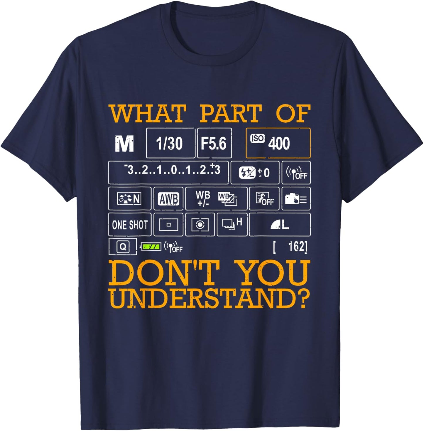 Funny Photography Design Men Women Photographer Instructors Small T-Shirt - T-Shirt | Navy