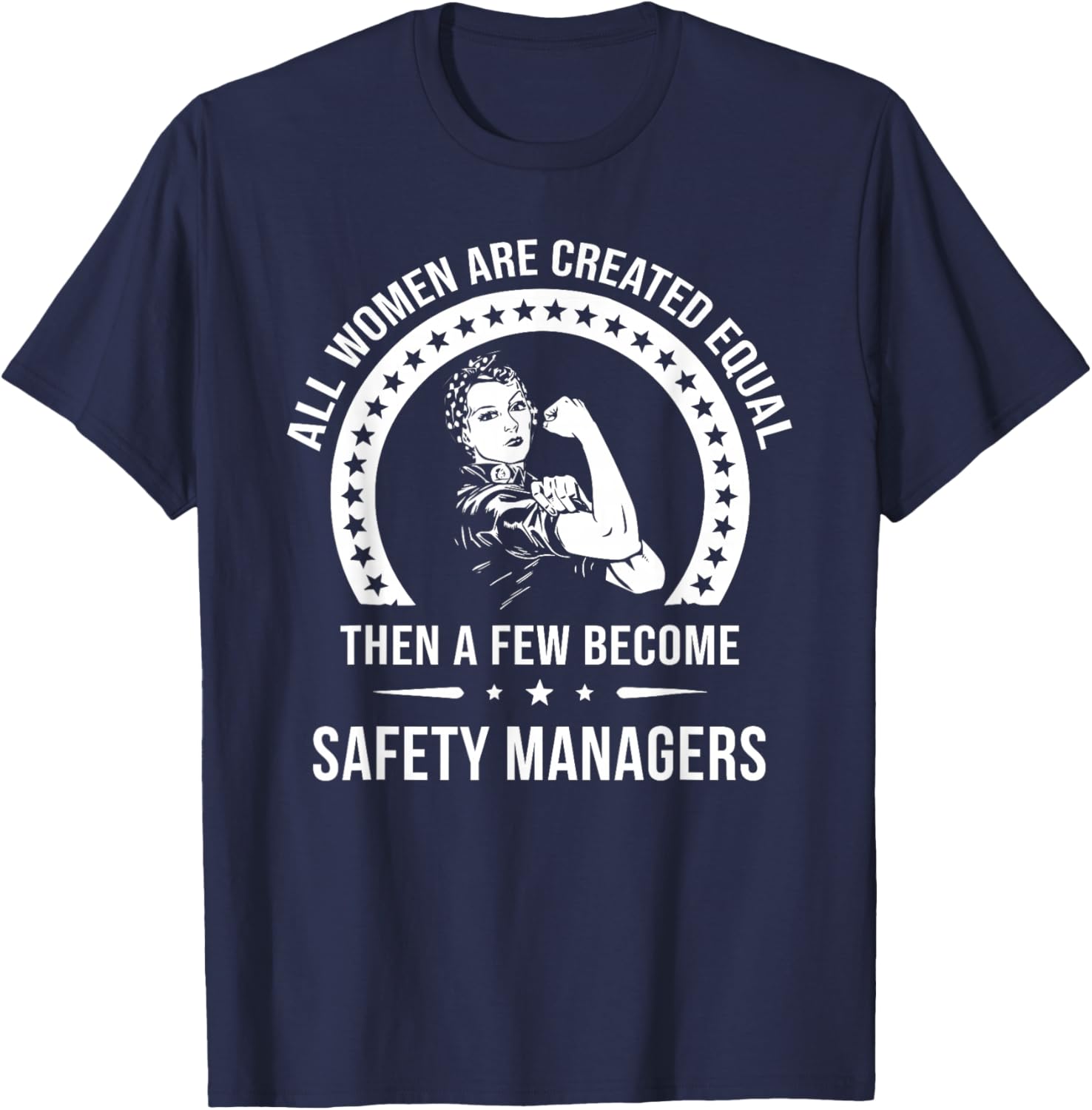 Safety Manager Shirts | Safety Manager T-Shirt - T-Shirt | Navy
