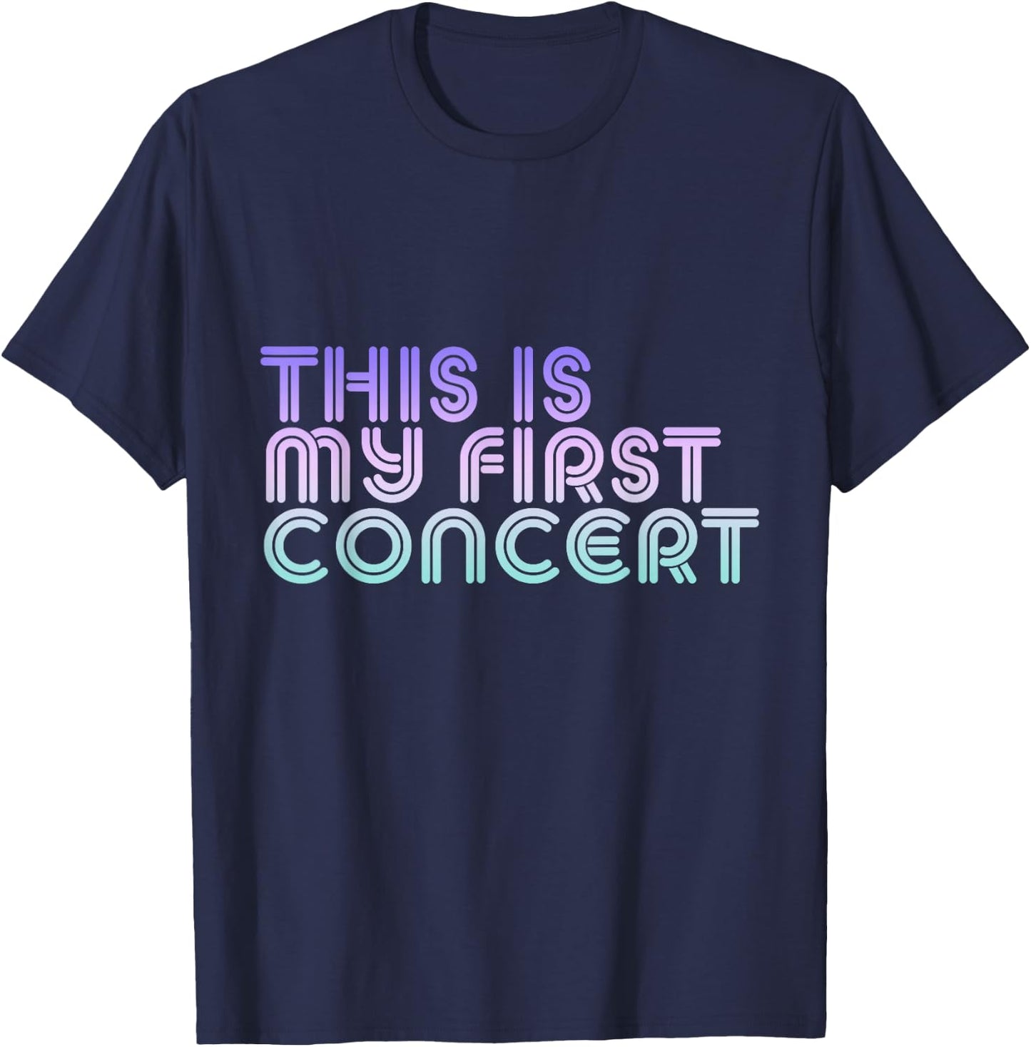 This Is My First Concert T-Shirt - T-Shirt | Navy