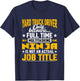 Yard Truck Driver Job Title - Funny Truck Driver T-Shirt - T-Shirt | Navy