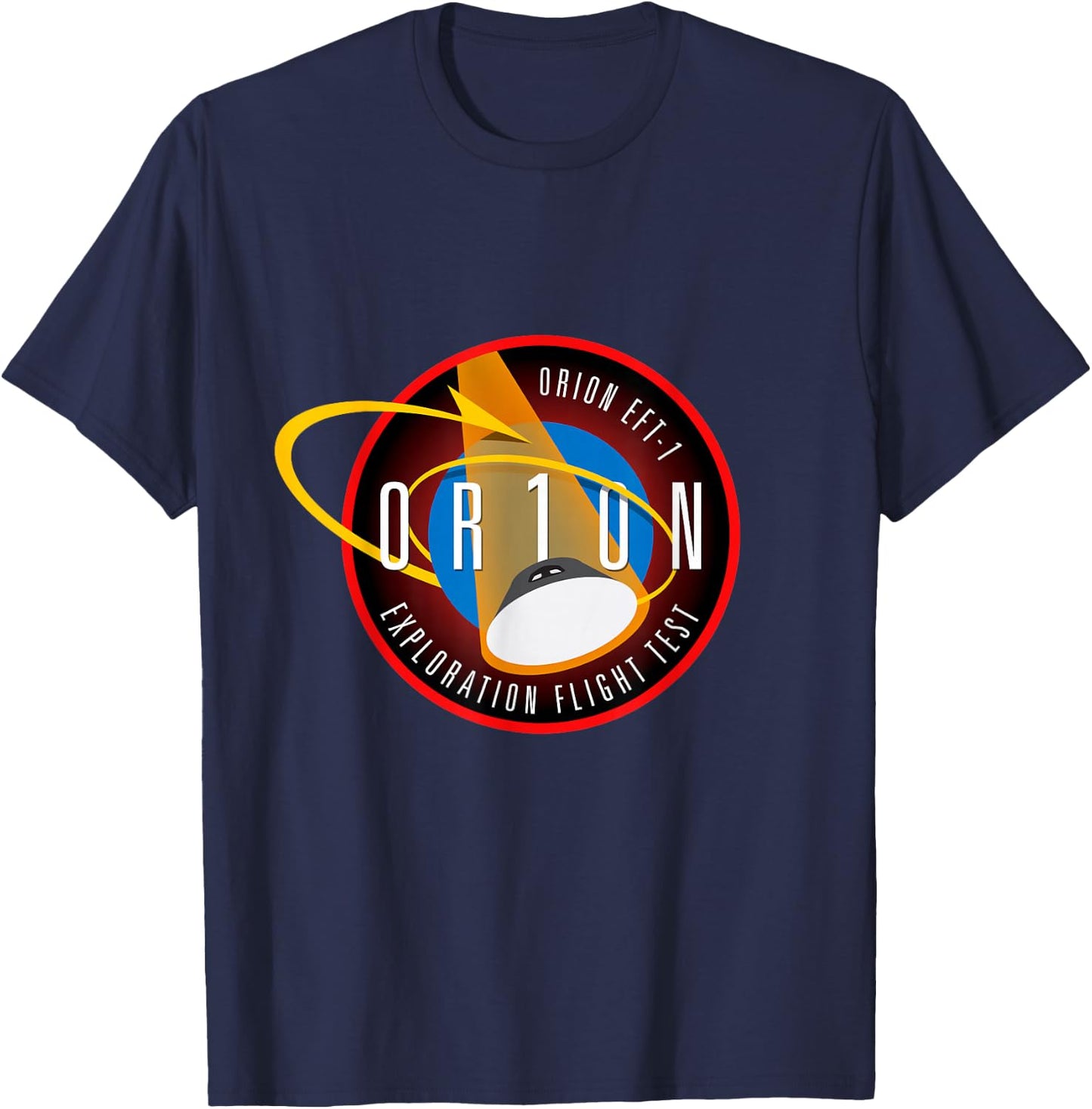 Orion ETF 1 Insignia Crew Spacecraft Patch T-Shirt - T-Shirt | Navy