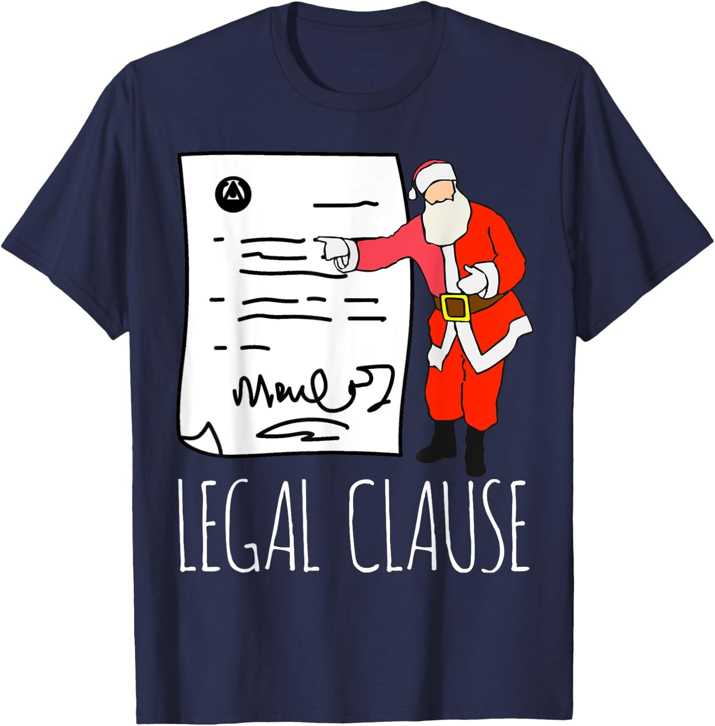 Funny Lawyer Christmas Gift I Legal Xmas T-Shirt - T-Shirt | Navy