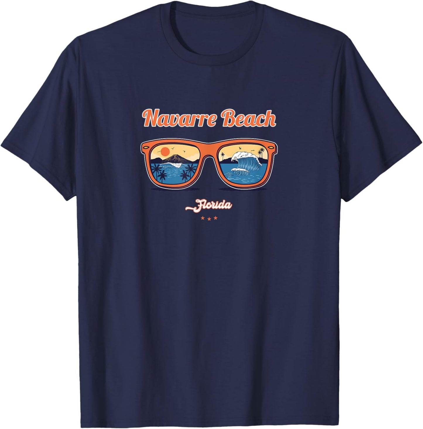 Navarre Beach Souvenir - Florida Reminder T-Shirt - T-Shirt | Navy
