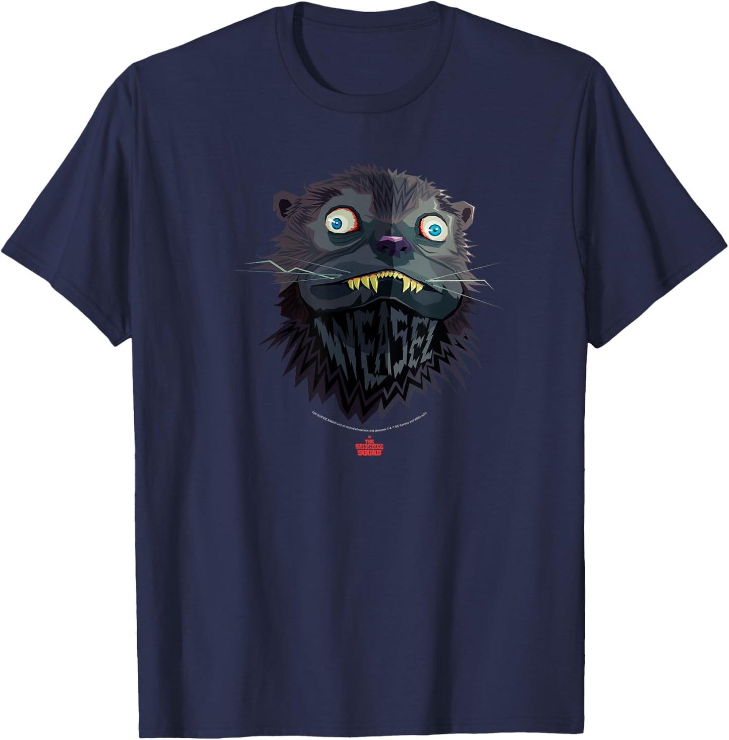 The Suicide Squad Big Weasel Logo T-Shirt - T-Shirt | Navy