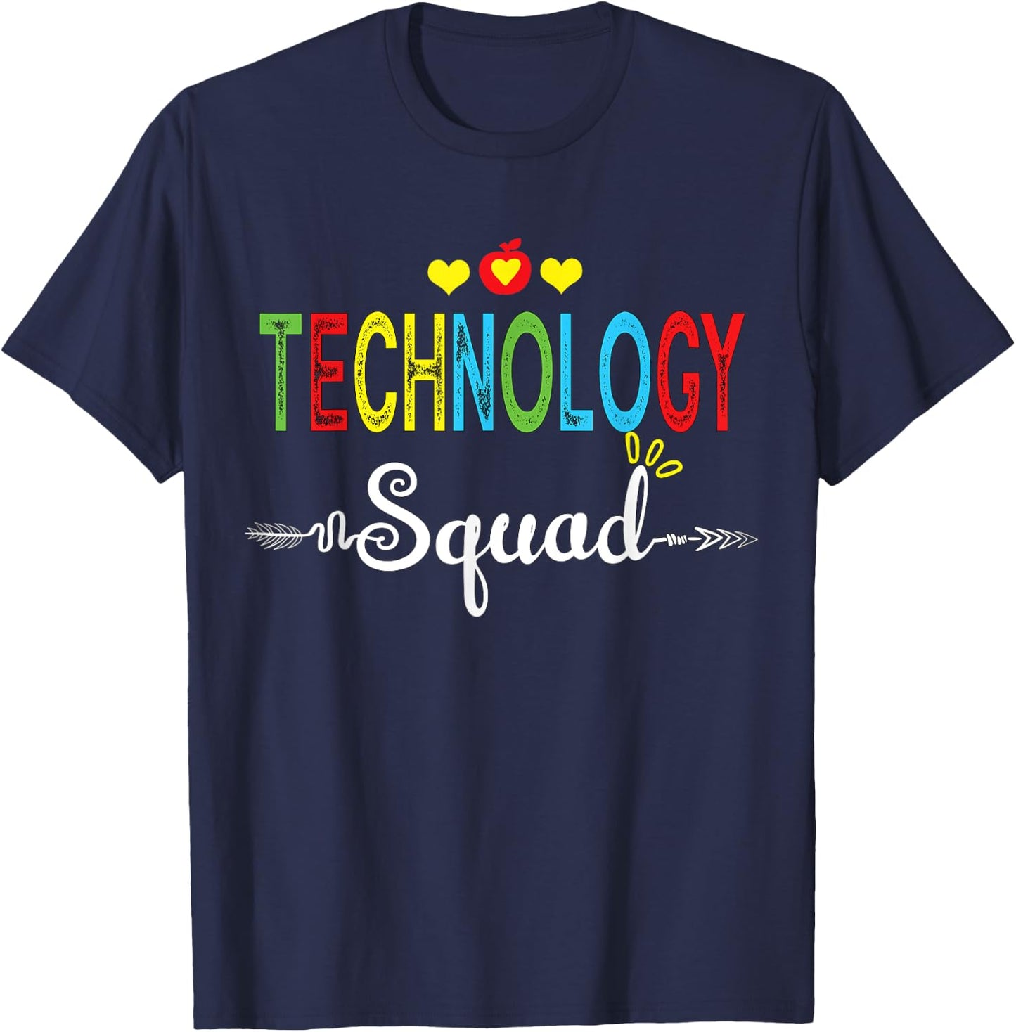Technology Squad Computer Teacher Students Back School Shirt Women Girls Kids T-Shirt - T-Shirt | Navy