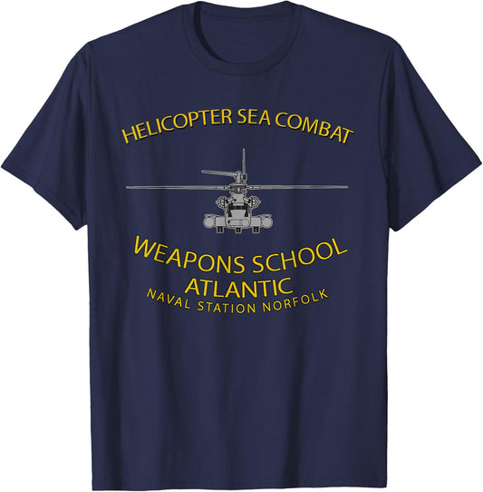 Helicopter Sea Combat Wpns School Atlantic MH-53 T-Shirt - T-Shirt | Navy