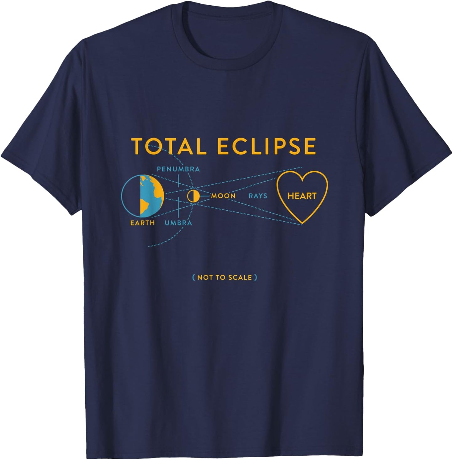 Total eclipse of the heart T-Shirt - T-Shirt | Navy
