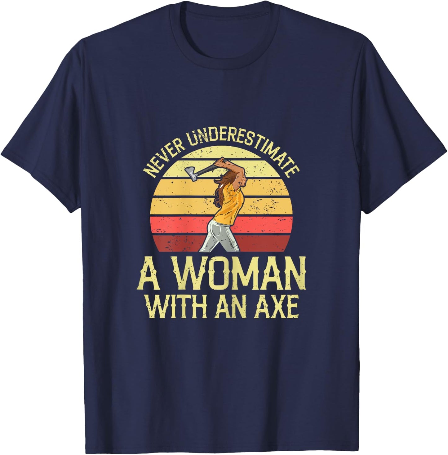 Axe throwing Quote for your Axe throwing Wife T-Shirt - T-Shirt | Navy