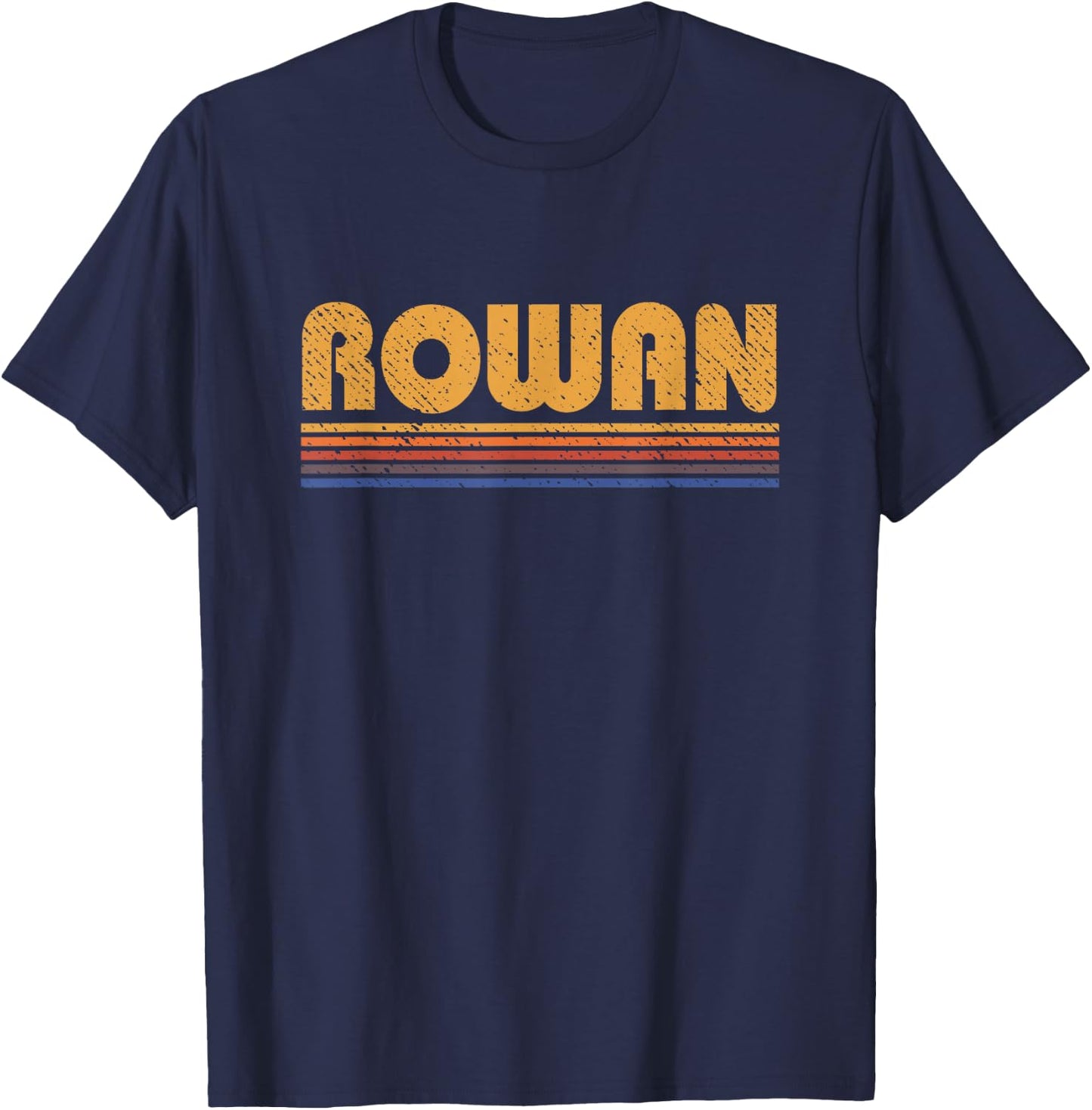 Rowan Retro Style Vintage T-Shirt - T-Shirt | Navy