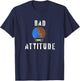 Bad Attitude pilot attitude indicator T-Shirt - T-Shirt | Navy