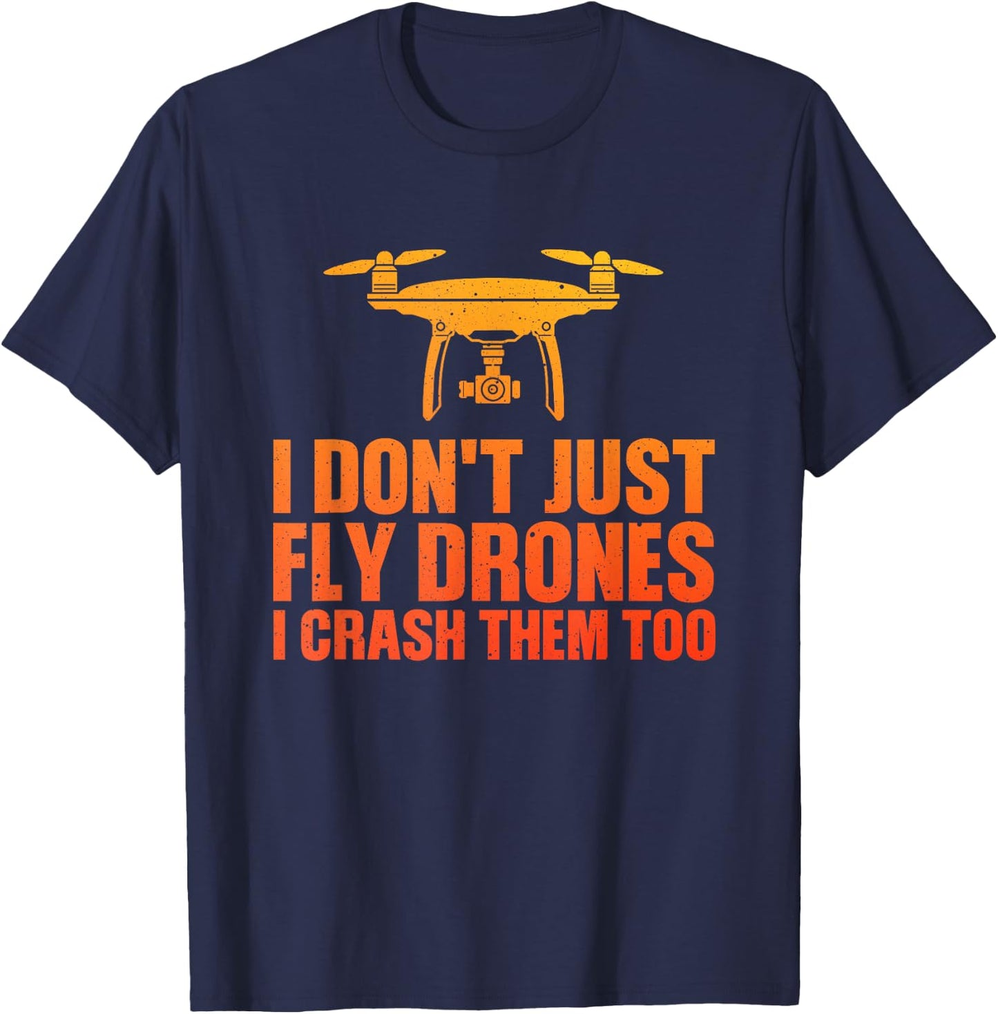 Funny Drone Art Women Boys Drone Racing Drone Pilot T-Shirt - T-Shirt | Navy