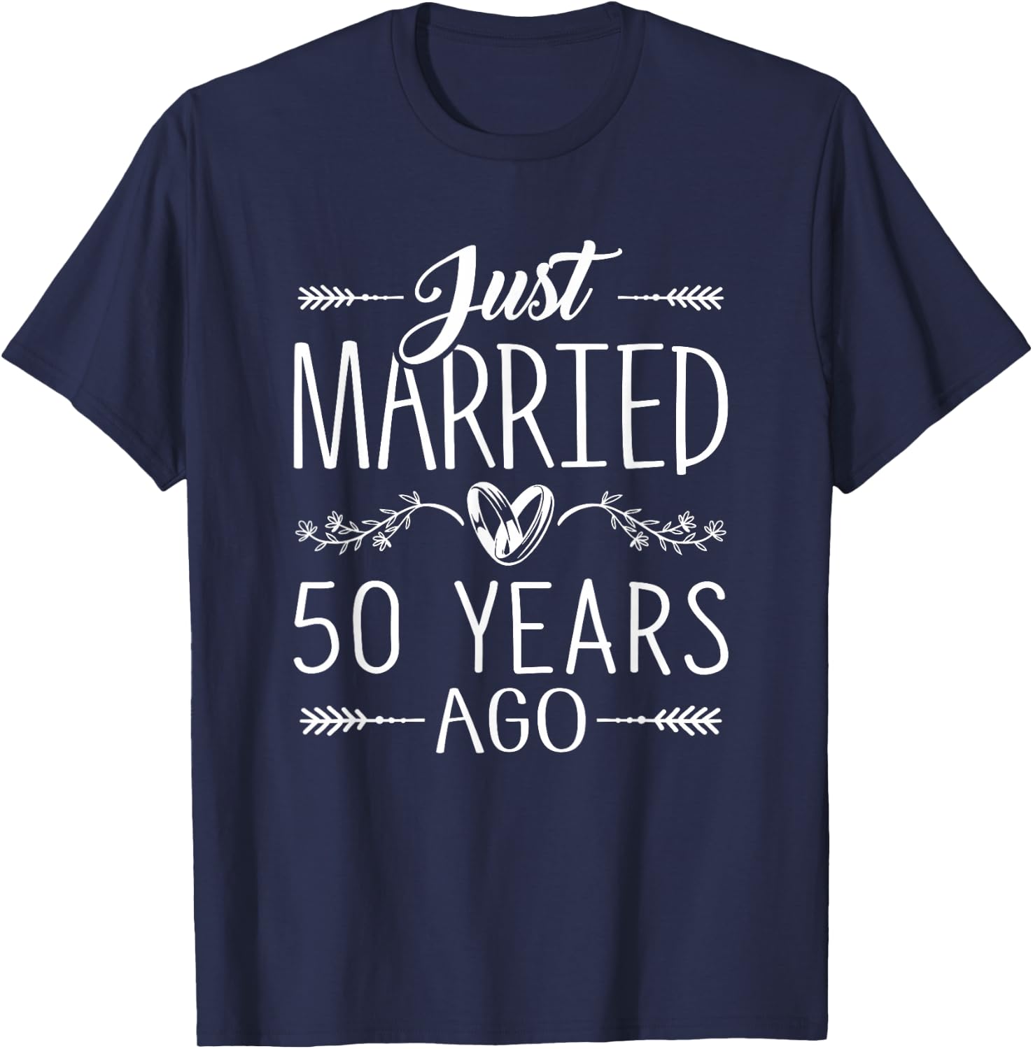 50th Wedding Anniversary Shirt for Couples Parents Matching T-Shirt - T-Shirt | Navy