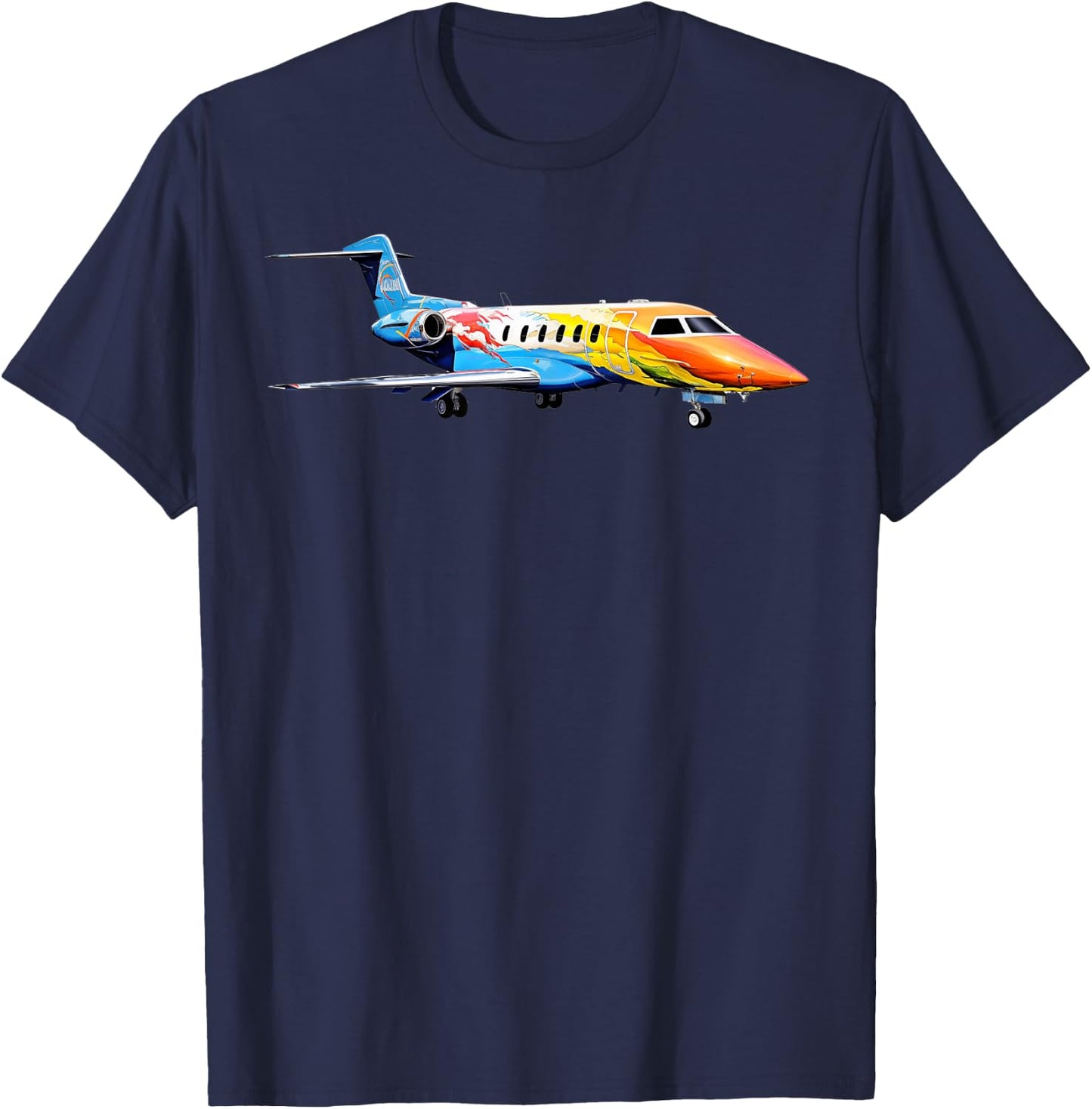 Pilatus PC-24 Airplane Aviation T-Shirt - T-Shirt | Navy
