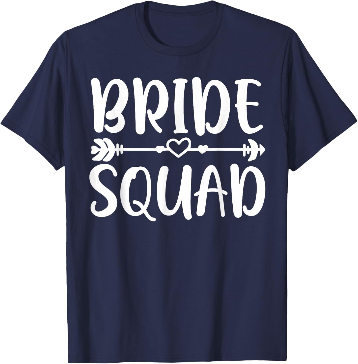 Bride Squad Wedding Party T-Shirt - T-Shirt | Navy