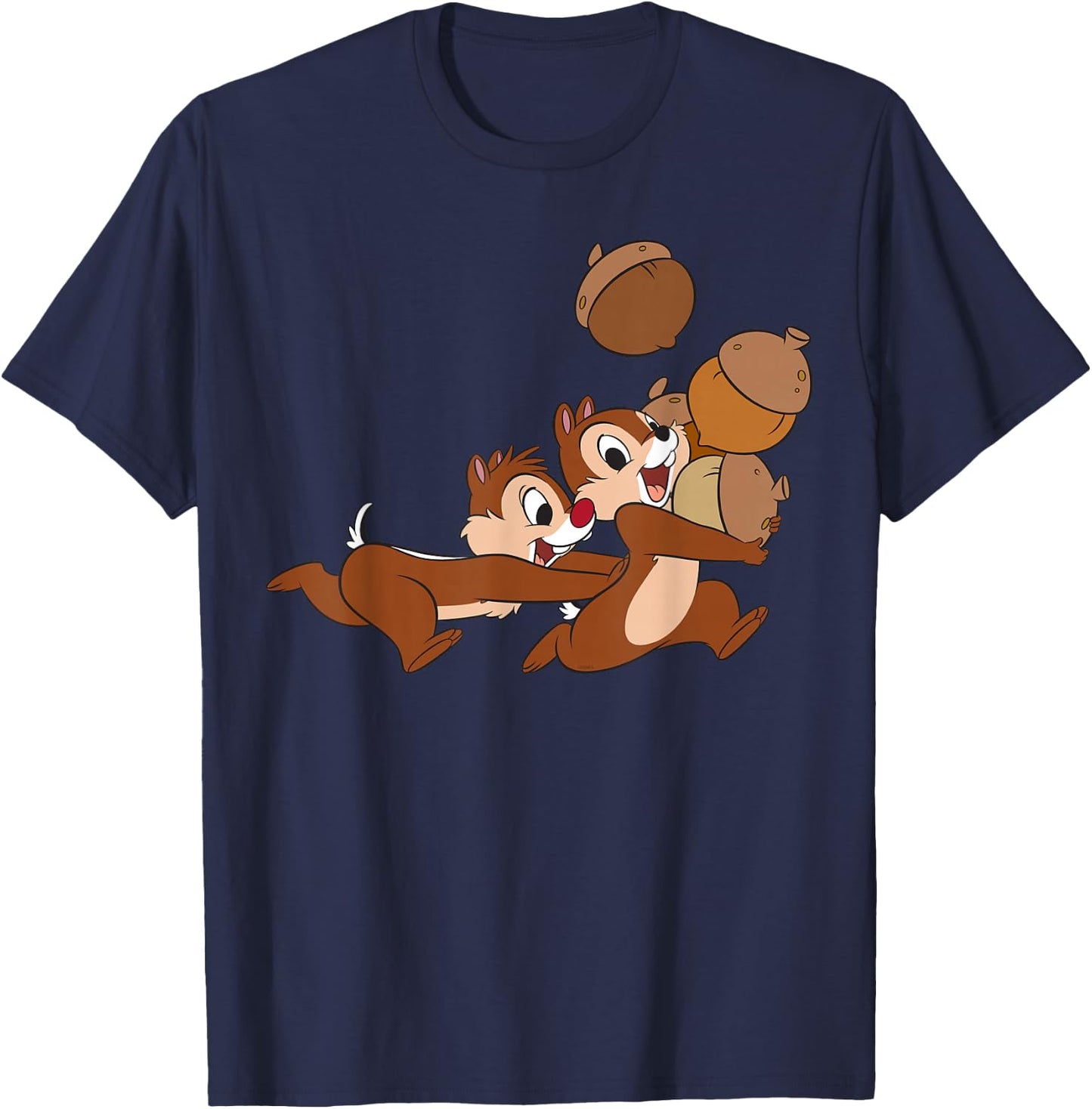 Disney Chip ‘n Dale Chipmunks Acorn Run Small T-Shirt - T-Shirt | Navy
