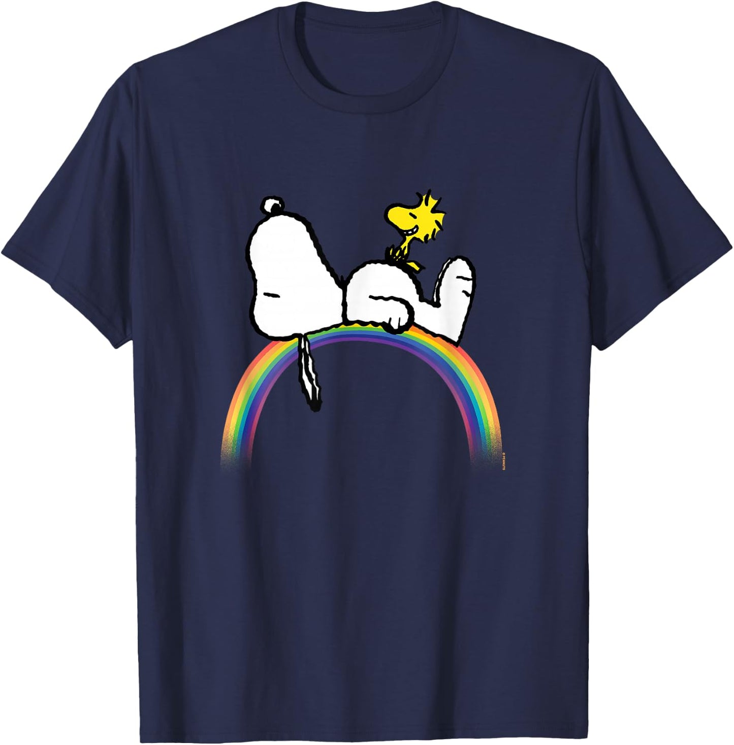 Peanuts - Snoopy Rainbow T-Shirt - T-Shirt | Navy