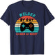 Welder Birthday Gifts -Youth Retro Gamer Black Small T-Shirt - T-Shirt | Navy