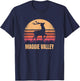 Maggie Valley North Carolina Deer NC Distressed Buck Retro T-Shirt - T-Shirt | Navy