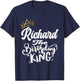 Richard The Birthday King Happy Birthday Shirt Men Boys Teen T-Shirt - T-Shirt | Navy