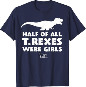 Dino Dana: White T.Rex Shirt T-Shirt - T-Shirt | Navy