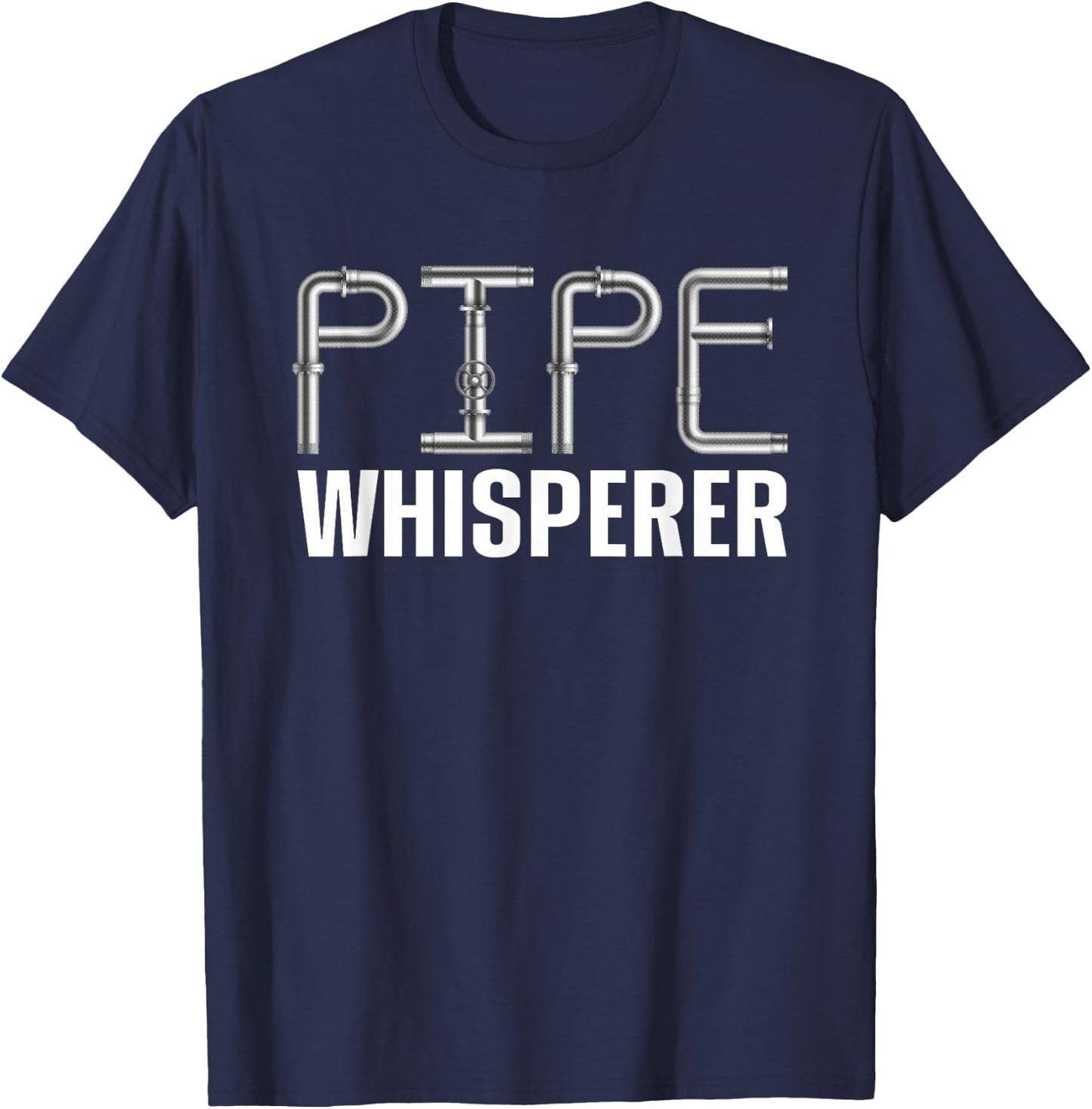 Best Plumber Art Women Plumbing Gag Novelty Plumber T-Shirt - T-Shirt | Navy