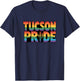 Tucson Pride Rainbow LGBTQ Gay Pride Arizona Saguaro Cactus T-Shirt - T-Shirt | Navy