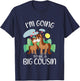 Kids Promoted to Big Cousin Horses Become Big Cousin T-Shirt - T-Shirt | Navy