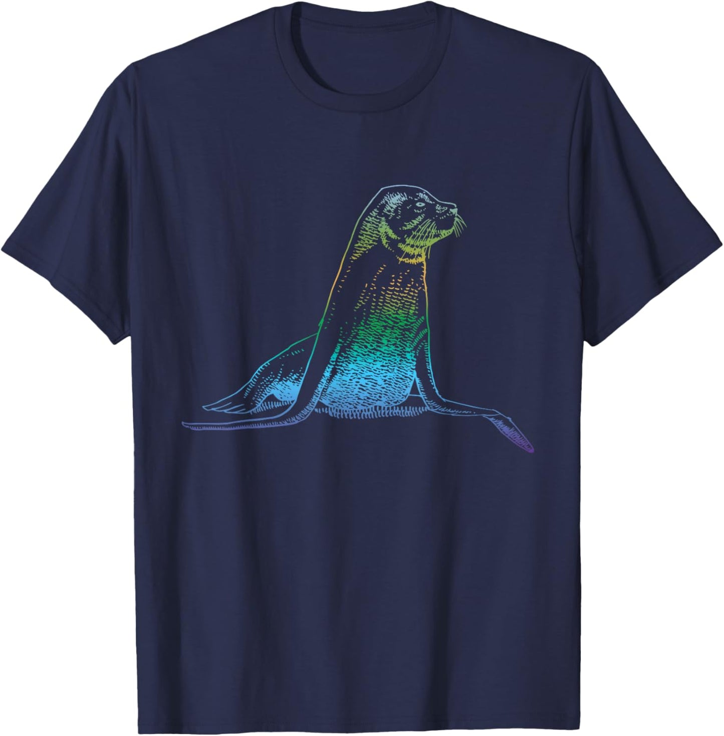 Seal Ocean Animal Lover Sea Lion T-Shirt - T-Shirt | Navy