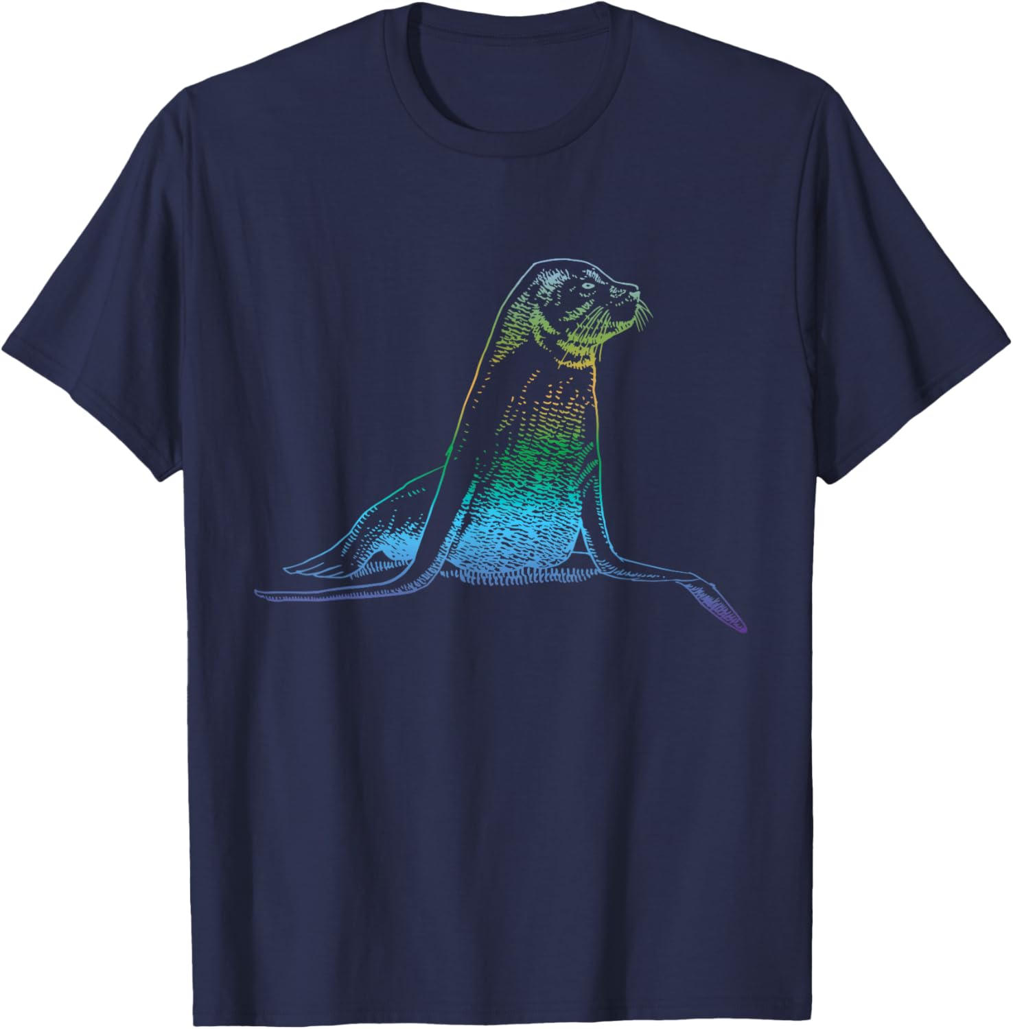 Seal Ocean Animal Lover Sea Lion T-Shirt - T-Shirt | Navy