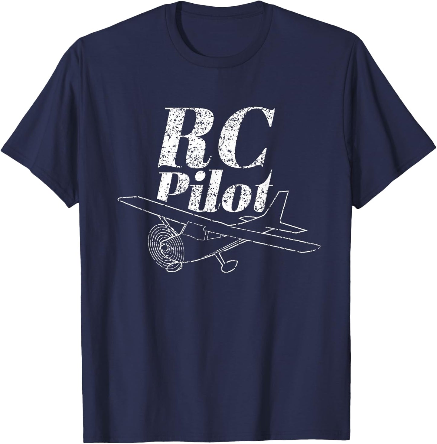 Rc Pilot Radio Control Remote Controlled Flying T-Shirt - T-Shirt | Navy