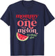 Mommy of the One In A Melon Birthday Girl Watermelon First T-Shirt - T-Shirt | Navy