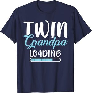 Twin Grandpa Loading Twin Grandpa T-Shirt - T-Shirt | Navy