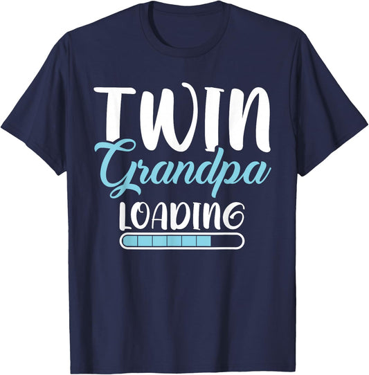 Twin Grandpa Loading Twin Grandpa T-Shirt - T-Shirt | Navy