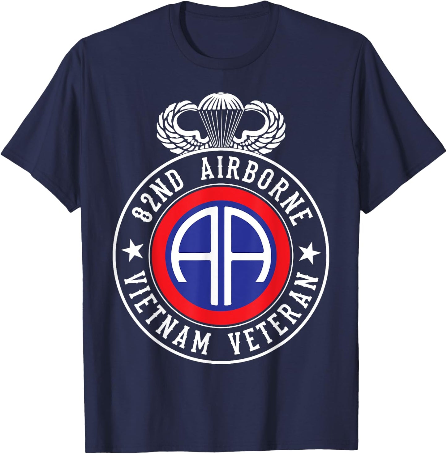 82nd Airborne Design - 82nd Airborne Vietnam Veteran T-Shirt - T-Shirt | Navy