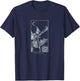 Occult Psychoactive Jimson Weed Gothic Grunge Tarot Trip T-Shirt - T-Shirt | Navy