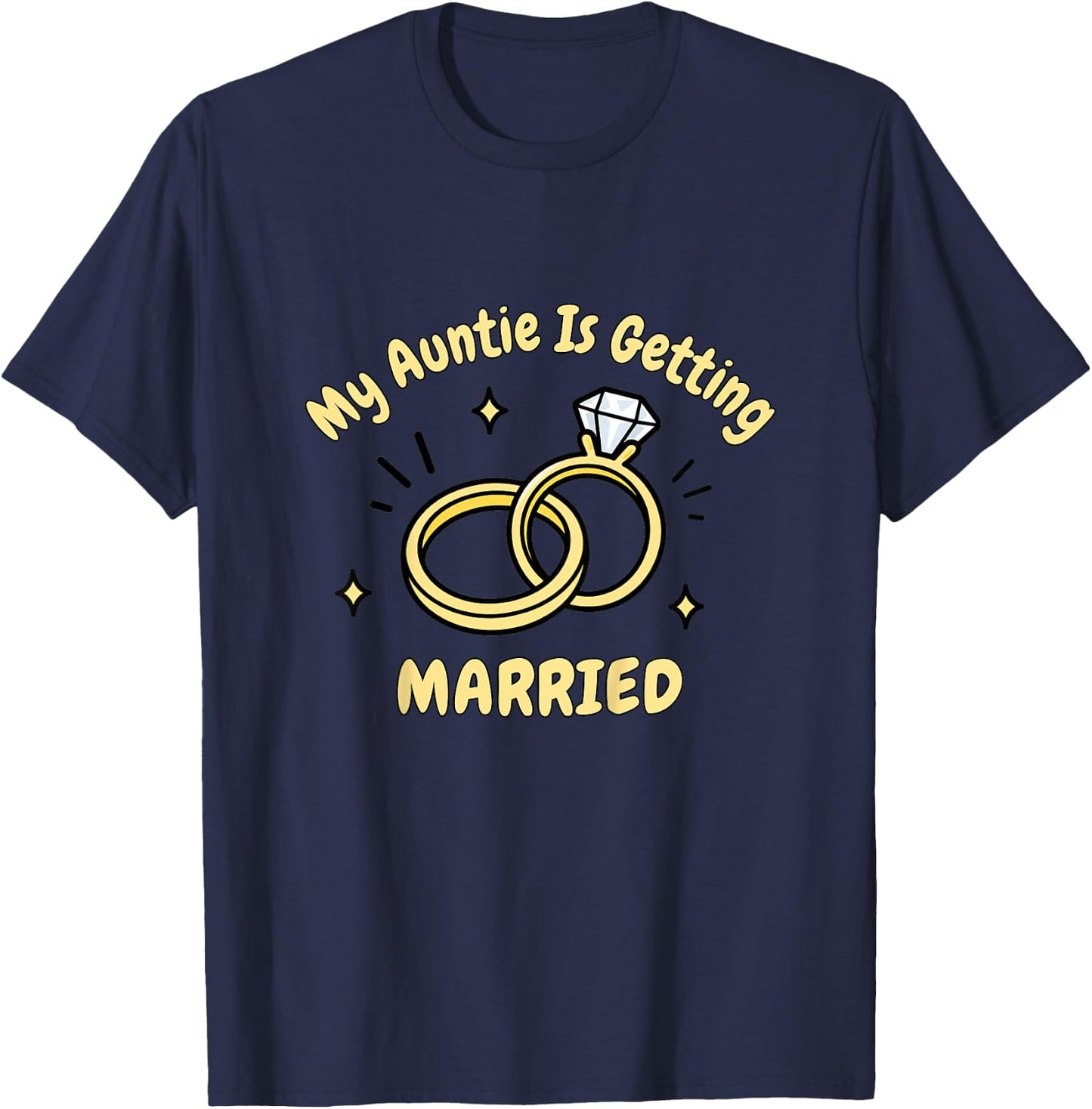My Auntie is Getting Married Wedding Niece Nephew Kids T-Shirt - T-Shirt | Navy
