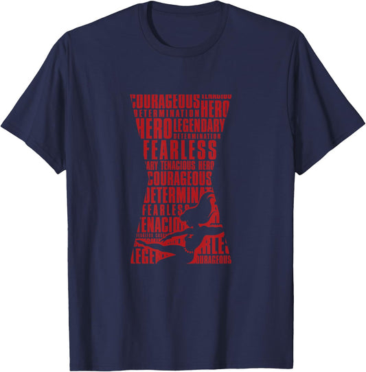 Marvel Black Widow Hourglass Empowering Words T-Shirt - T-Shirt | Navy