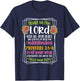 Proverbs 3:5-6 Bible Verse Religious Christian Men and Women T-Shirt - T-Shirt | Navy
