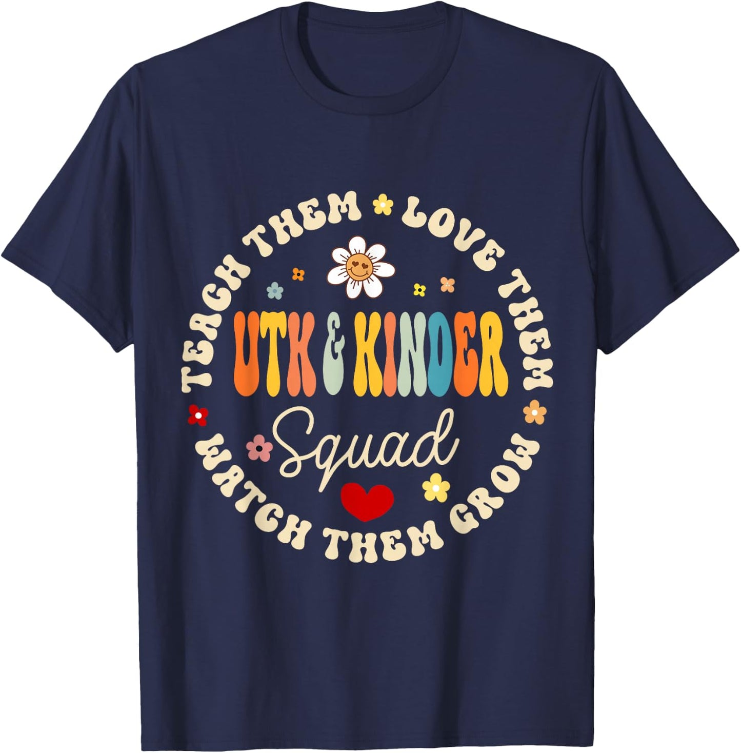 UTK and Kinder Squad Universal Transitional Kindergarten T-Shirt - T-Shirt | Navy