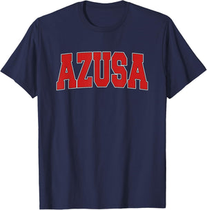 AZUSA CA CALIFORNIA Varsity Style USA Vintage Sports T-Shirt - T-Shirt | Navy