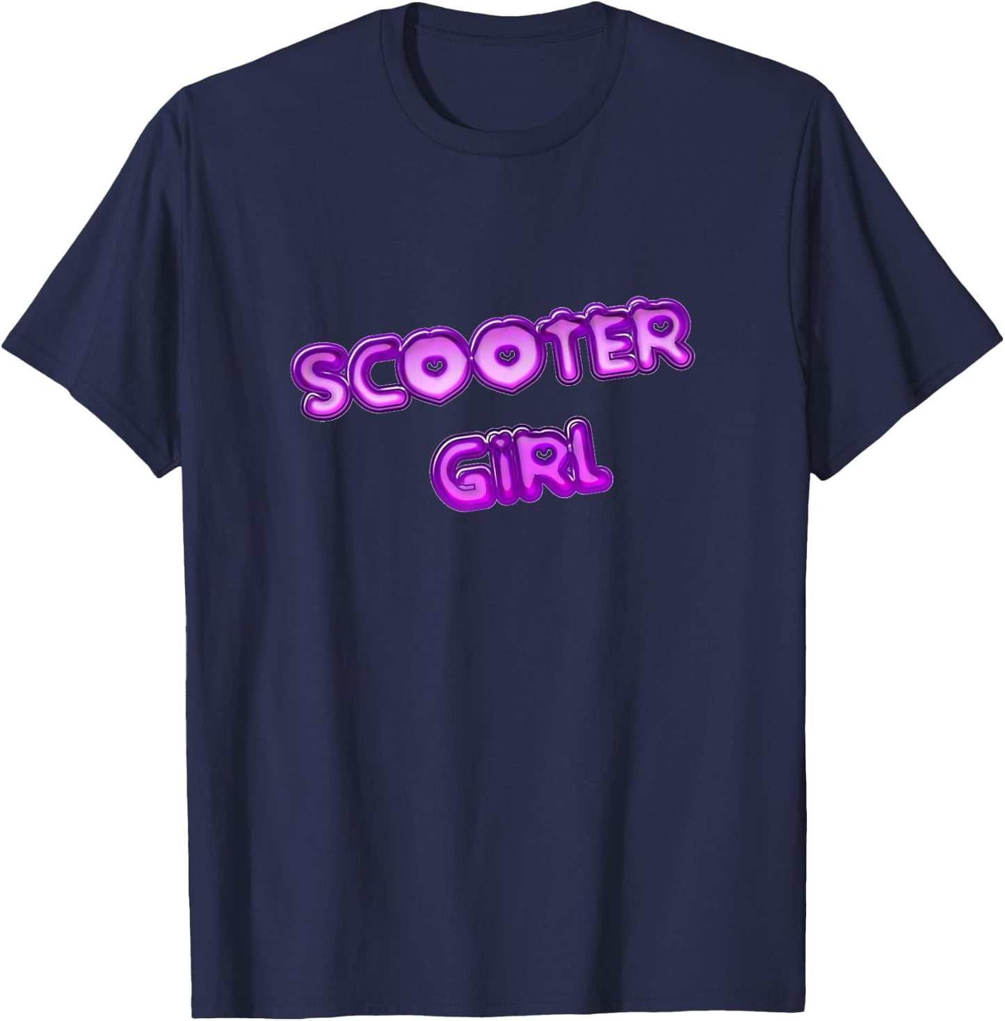 Scooter Girl for the woman who scoots. Scooter Rider. T-Shirt - T-Shirt | Navy